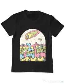 Tricou ADLER copil Asteroid Negru