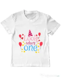 Tricou ADLER copil Baby birthday Alb