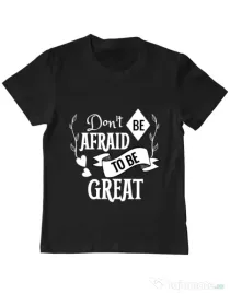 Tricou ADLER copil Be great Negru