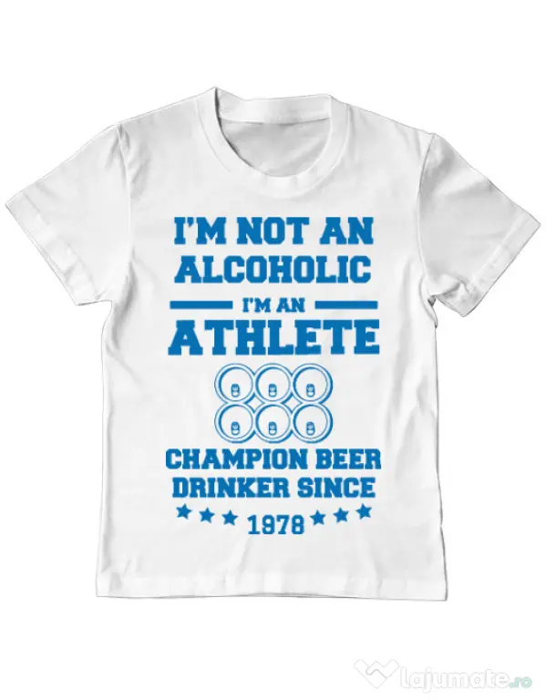 Tricou ADLER copil Beer champion Alb