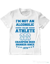 Tricou ADLER copil Beer champion Alb