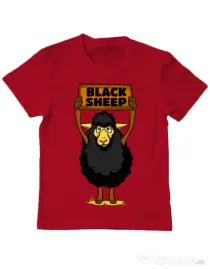 Tricou ADLER copil Black sheep Rosu