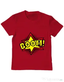 Tricou ADLER copil Boom! Rosu