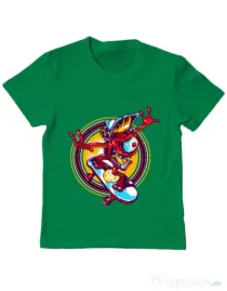 Tricou ADLER copil Cali skate Verde mediu