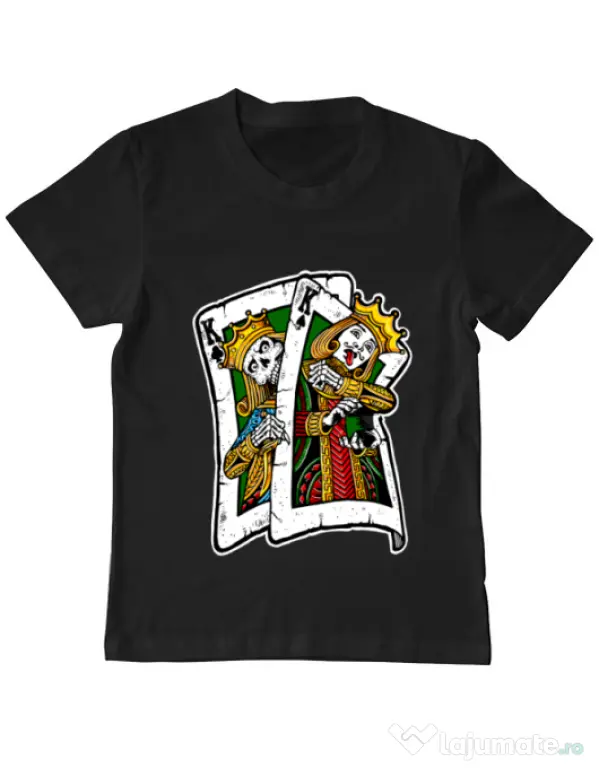 Tricou ADLER copil CARD Negru