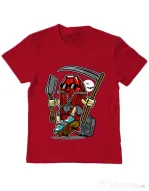 Tricou ADLER copil Coffin Skater Rosu