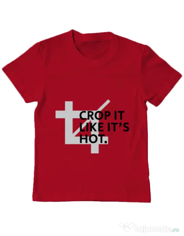 Tricou ADLER copil Crop it Rosu