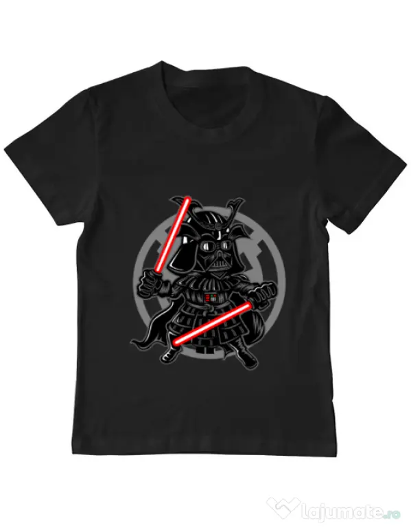 Tricou ADLER copil Darkside Samurai Negru
