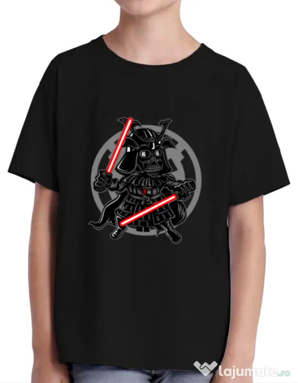 Tricou ADLER copil Darkside Samurai Negru