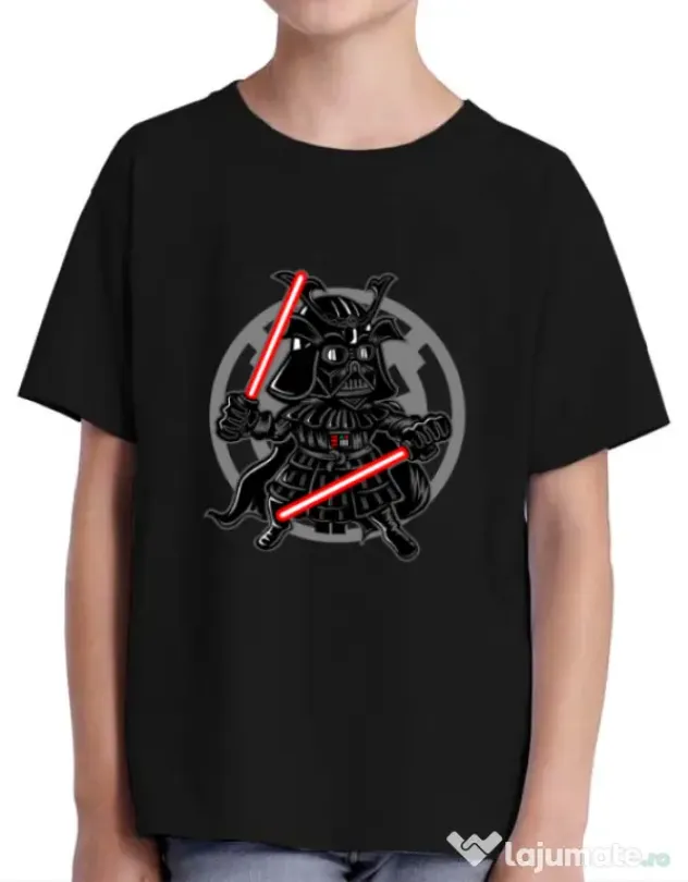 Tricou ADLER copil Darkside Samurai Negru