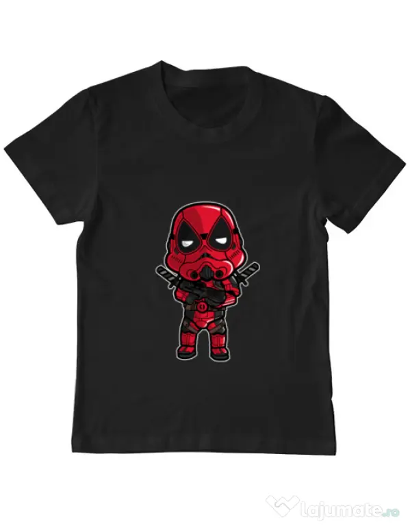Tricou ADLER copil Deadtrooper Negru