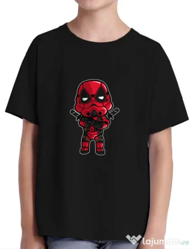 Tricou ADLER copil Deadtrooper Negru