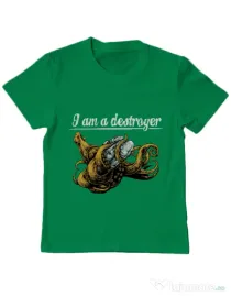 Tricou ADLER copil Destroyer Verde mediu