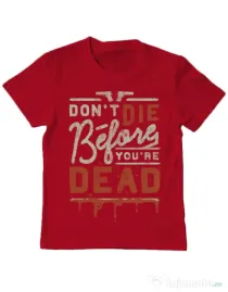 Tricou ADLER copil Dont die Rosu