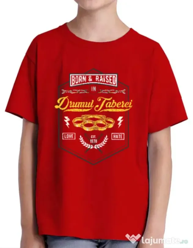 Tricou ADLER copil Drumul taberei Rosu