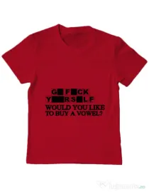 Tricou ADLER copil Go fuck yourself Rosu