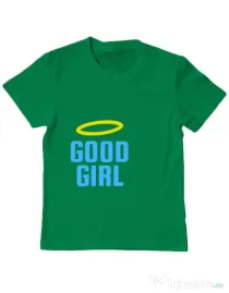 Tricou ADLER copil Good girl Verde mediu