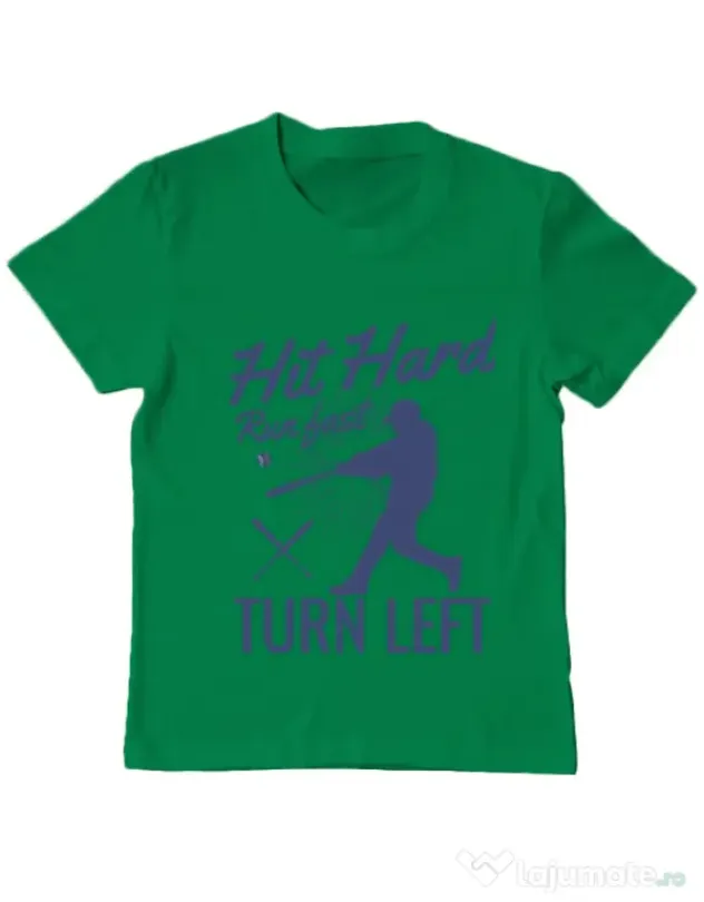 Tricou ADLER copil Hit hard Verde mediu