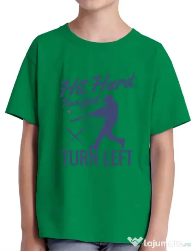 Tricou ADLER copil Hit hard Verde mediu