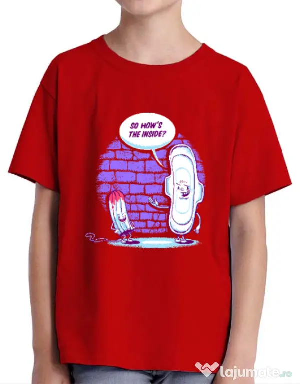 Tricou ADLER copil How is the inside Rosu