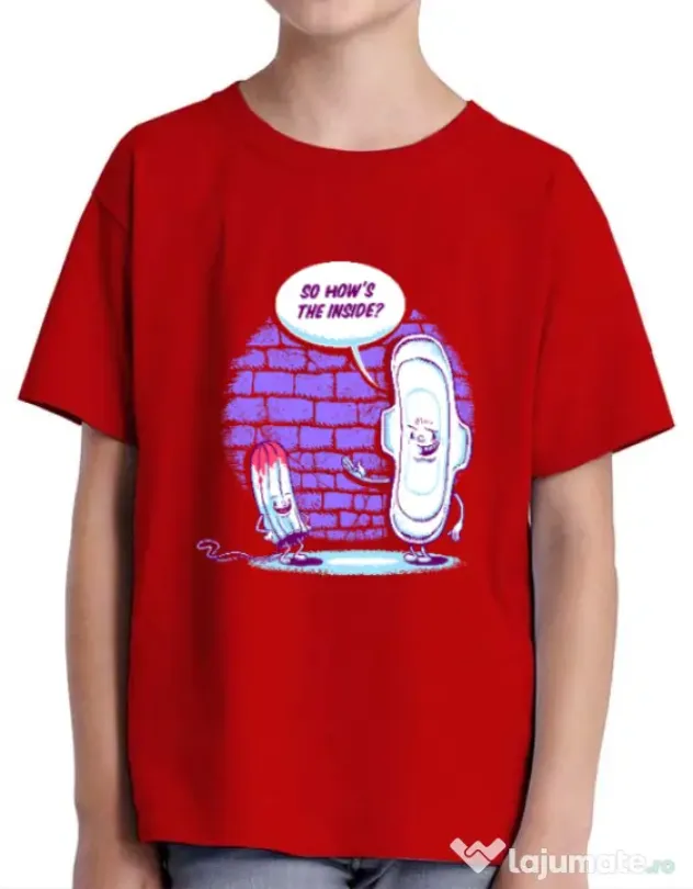 Tricou ADLER copil How is the inside Rosu