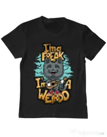 Tricou ADLER copil I am a freak Negru