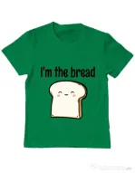 Tricou ADLER copil I am the bread Verde mediu