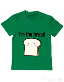 Tricou ADLER copil I am the bread Verde mediu