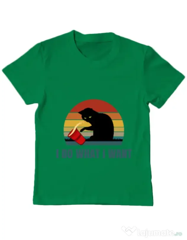 Tricou ADLER copil I do what i want Verde mediu