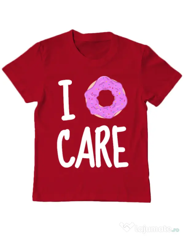 Tricou ADLER copil I donut care Rosu