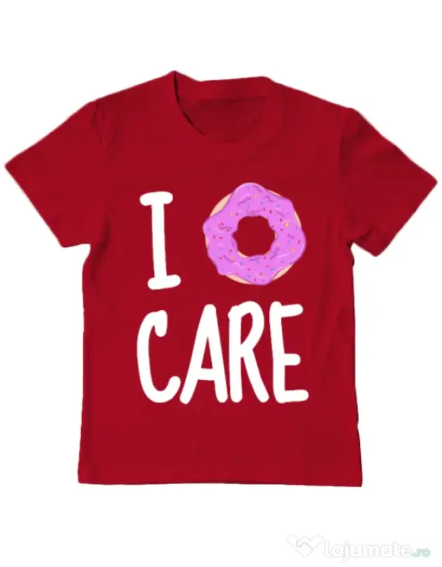 Tricou ADLER copil I donut care Rosu