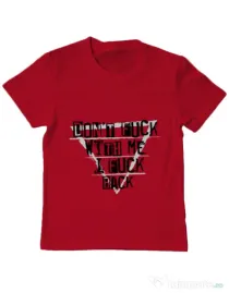 Tricou ADLER copil I fuck back Rosu