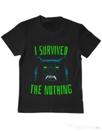 Tricou ADLER copil I survived Negru