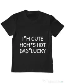 Tricou ADLER copil I’m cute Negru