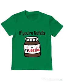 Tricou ADLER copil If you are nutella Verde mediu