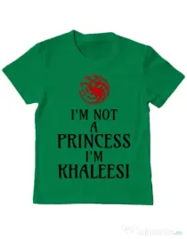Tricou ADLER copil I'm Khaleesi Verde mediu