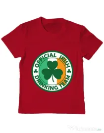 Tricou ADLER copil Irish Drinking Team Rosu