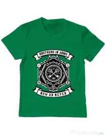 Tricou ADLER copil Keys Verde mediu