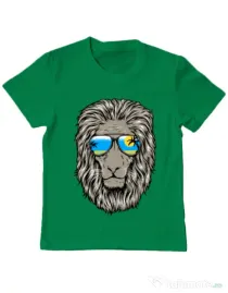 Tricou ADLER copil King of Summer Verde mediu