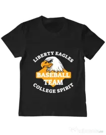 Tricou ADLER copil Liberty eagles Negru