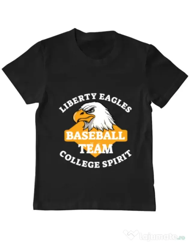 Tricou ADLER copil Liberty eagles Negru