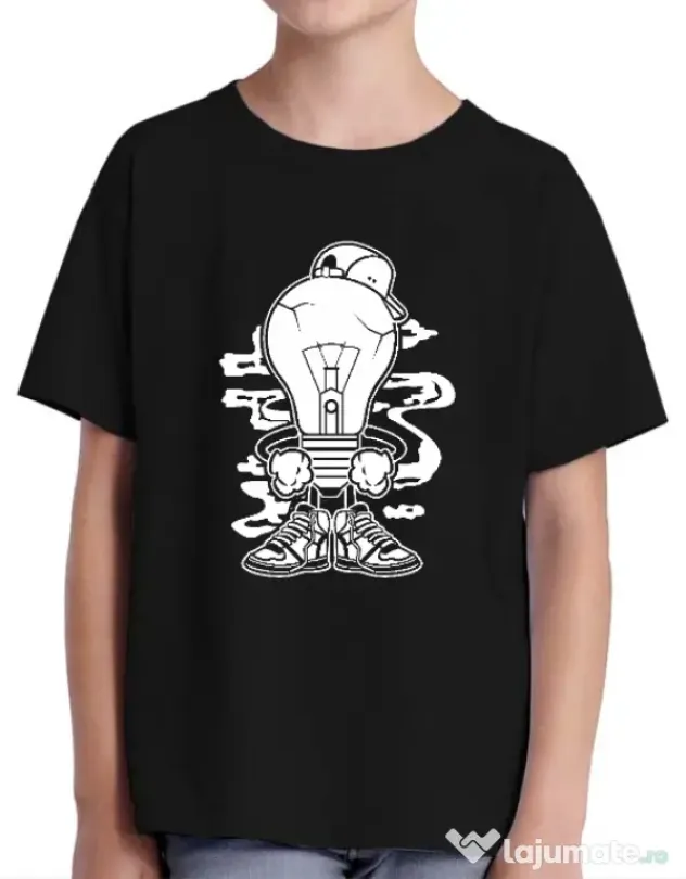 Tricou ADLER copil Light Boy Negru
