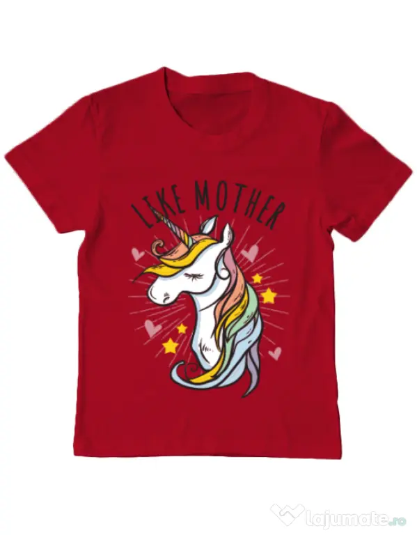 Tricou ADLER copil Like mother Rosu