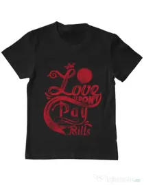 Tricou ADLER copil Love Negru