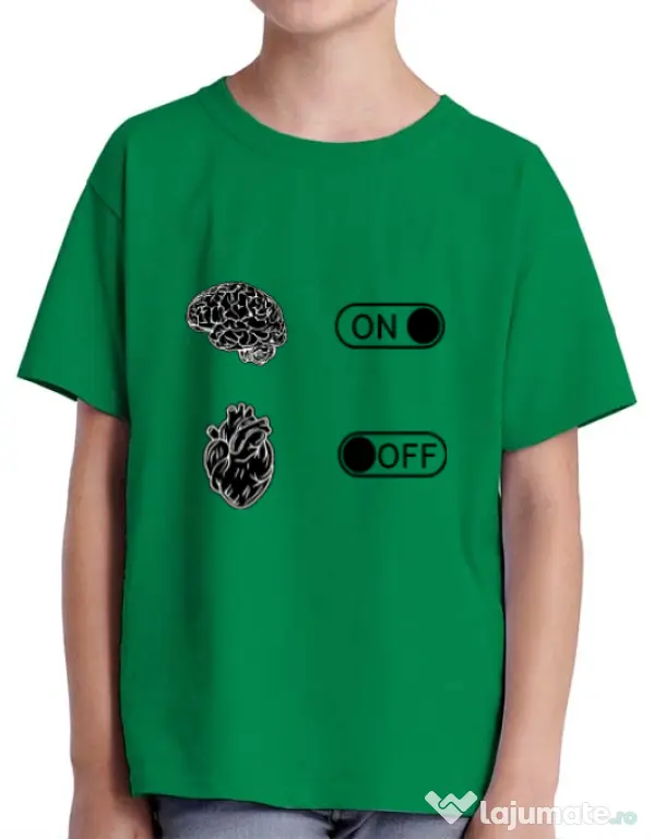 Tricou ADLER copil Love Verde mediu