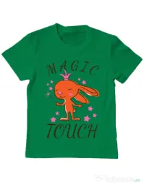 Tricou ADLER copil Magic touch Verde mediu