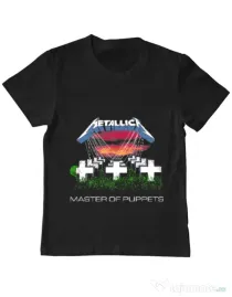 Tricou ADLER copil Master of puppets Negru