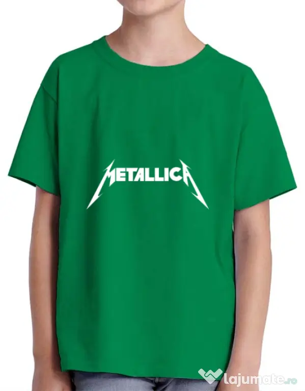 Tricou ADLER copil Metallica Verde mediu