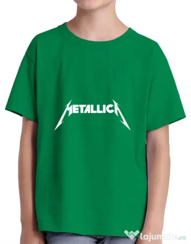 Tricou ADLER copil Metallica Verde mediu