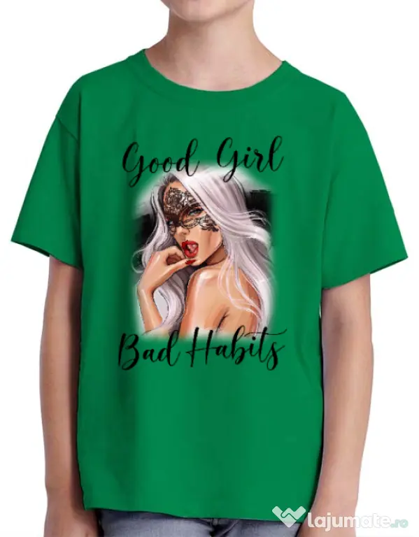 Tricou ADLER copil Mistress Verde mediu